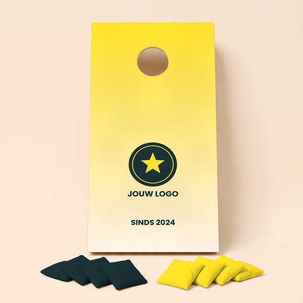 Cornhole set own logo Gradient (example)