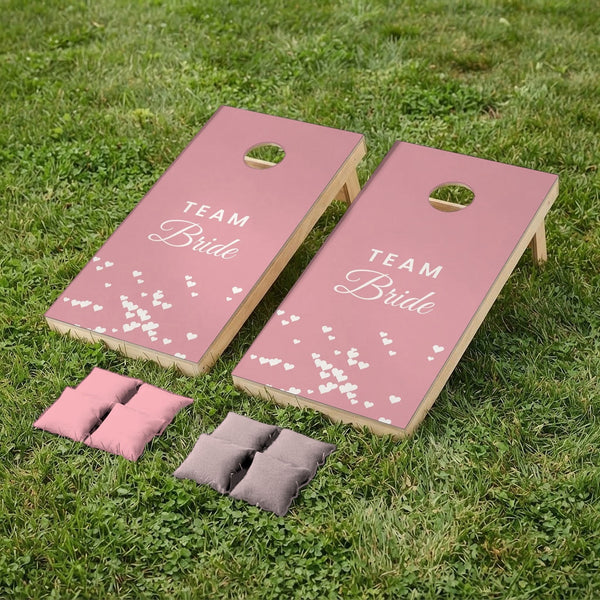 Cornhole set wedding Team Bride & Groom