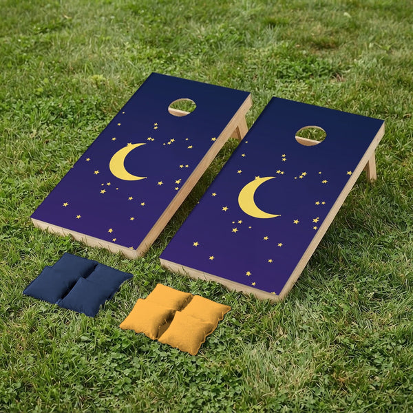 Cornhole set Stars and moon