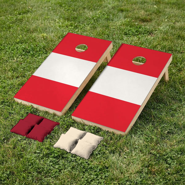 Cornhole set Austrian flag