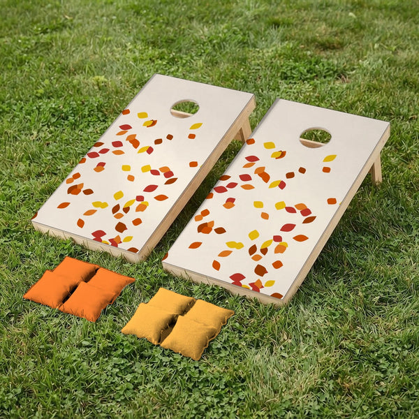 Cornhole set Autumn leaves