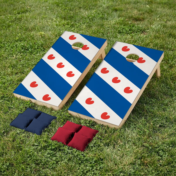 Cornhole set Frisian flag