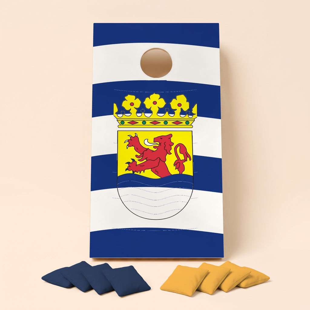Cornholebord Zeeuwse vlag, los bord zonder zakjes