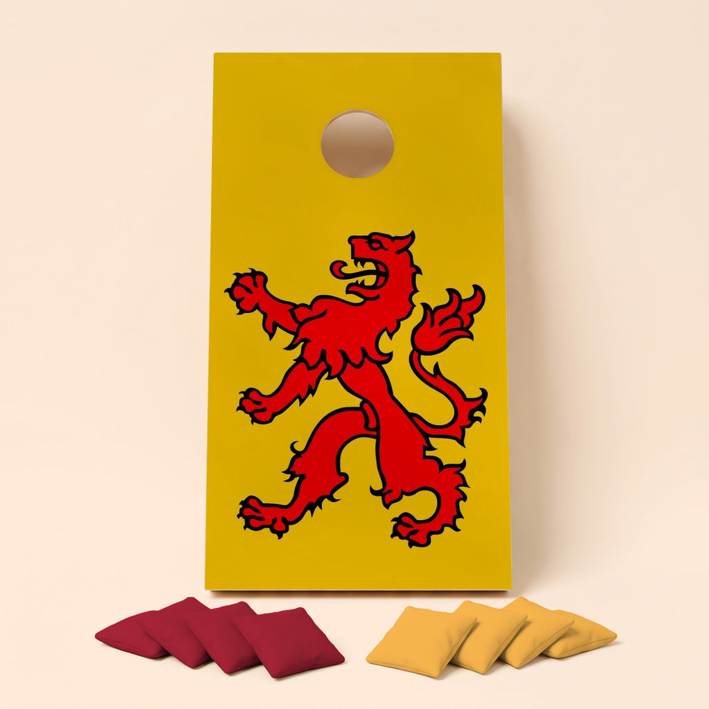 Cornholebord Zuid-Hollandse vlag, los bord zonder zakjes