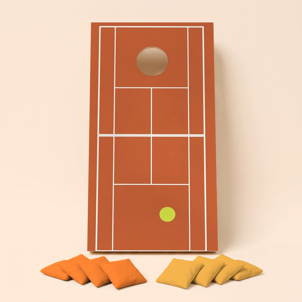 Cornholebord Tennisbaan, los bord zonder zakjes