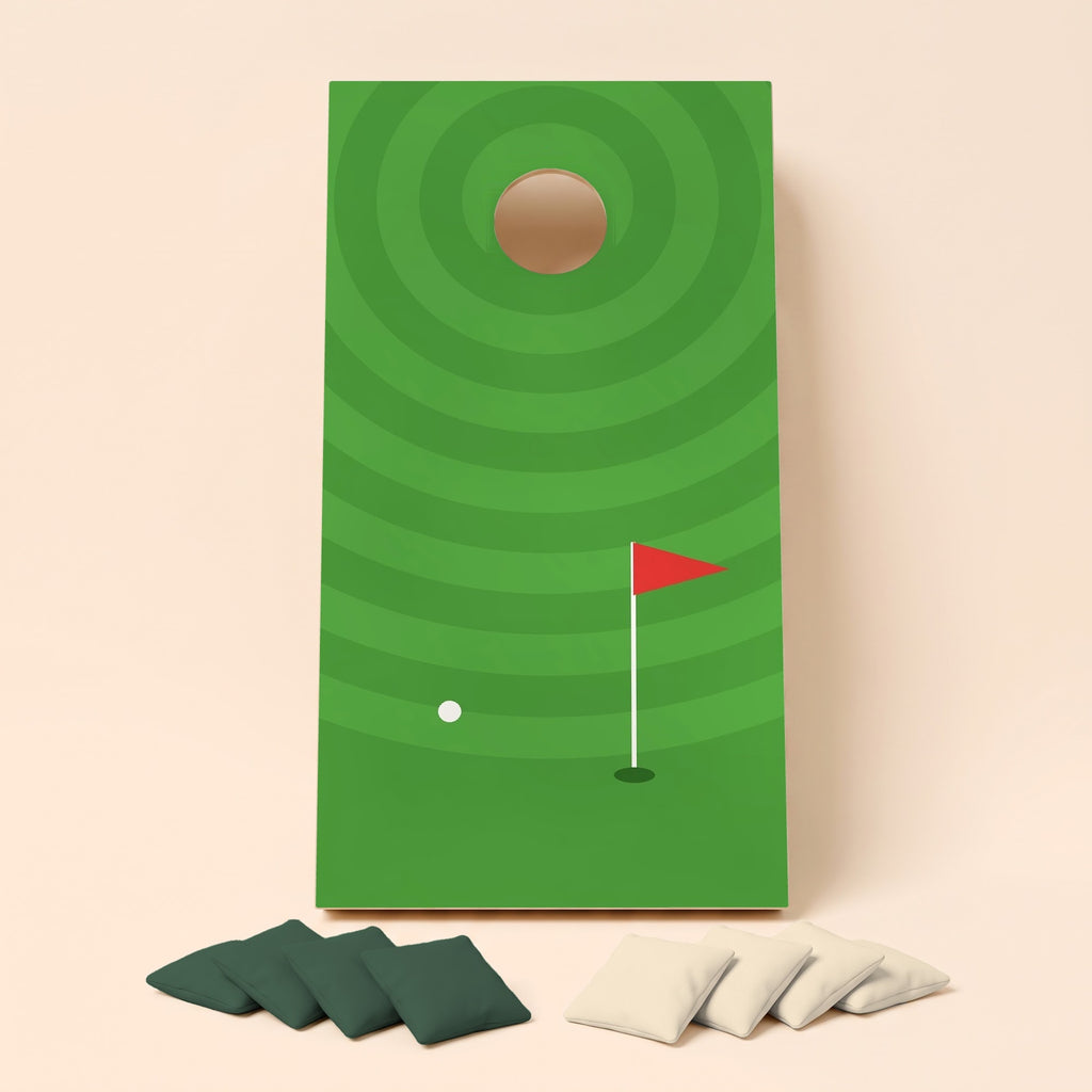 Cornholebord Golf green, los bord zonder zakjes