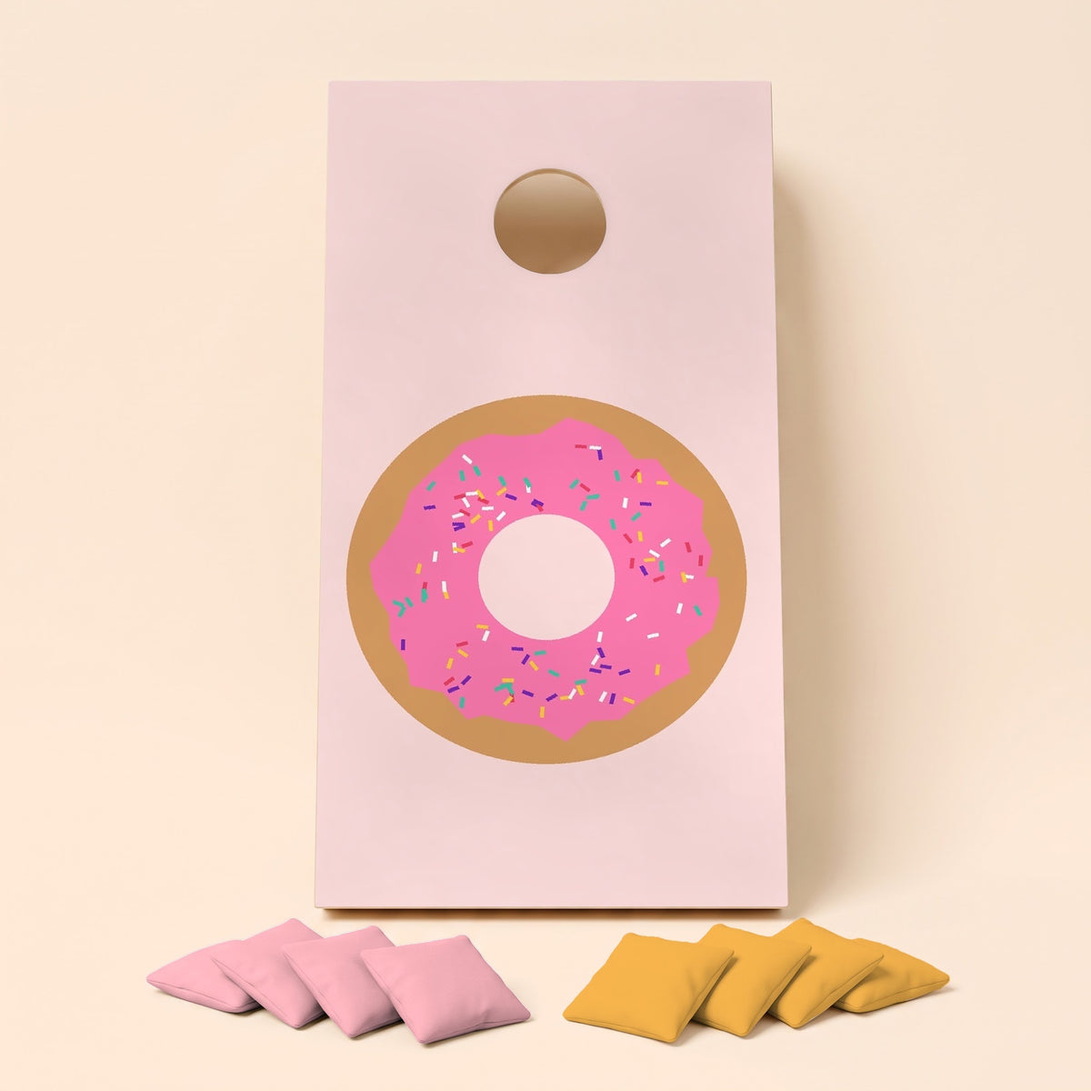 Cornholebord Donut, los bord zonder zakjes