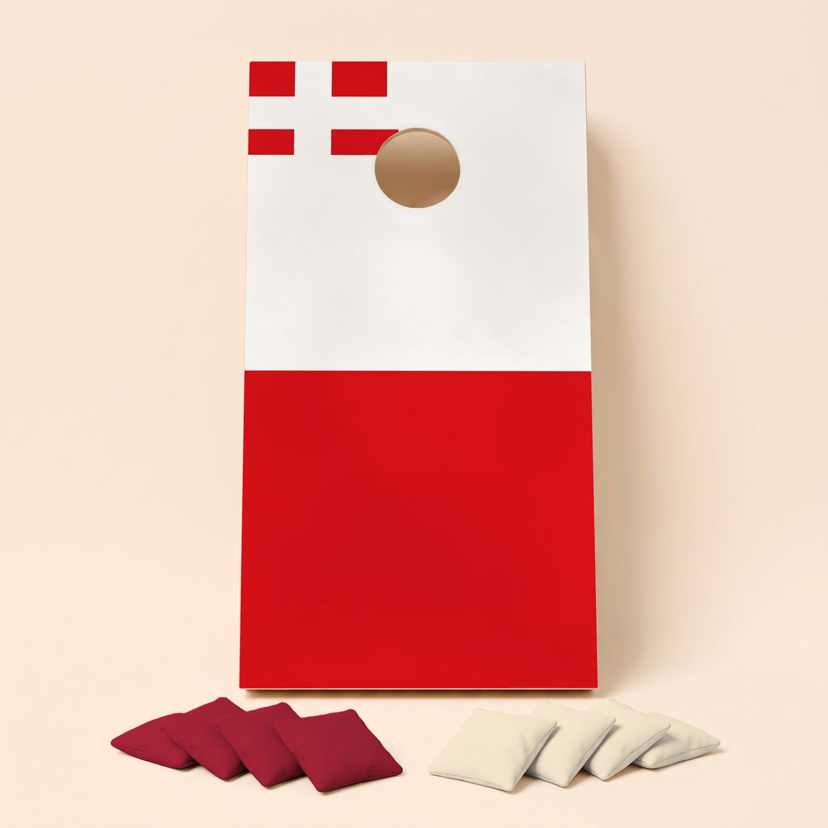 Cornholebord Utrechtse vlag, los bord zonder zakjes