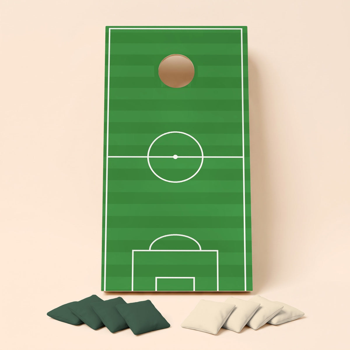 Cornholebord Voetbalveld, los bord zonder zakjes