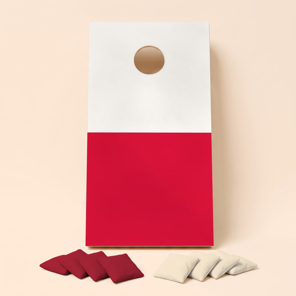 Cornholebord Poolse vlag, los bord zonder zakjes