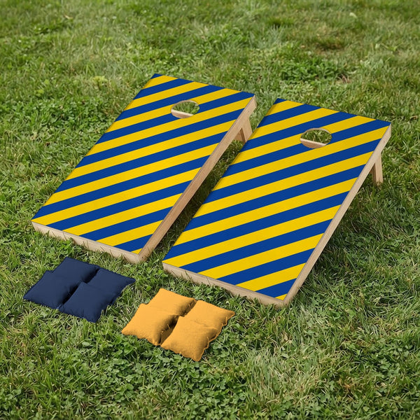 Cornholeset Clubkleuren blauw-geel