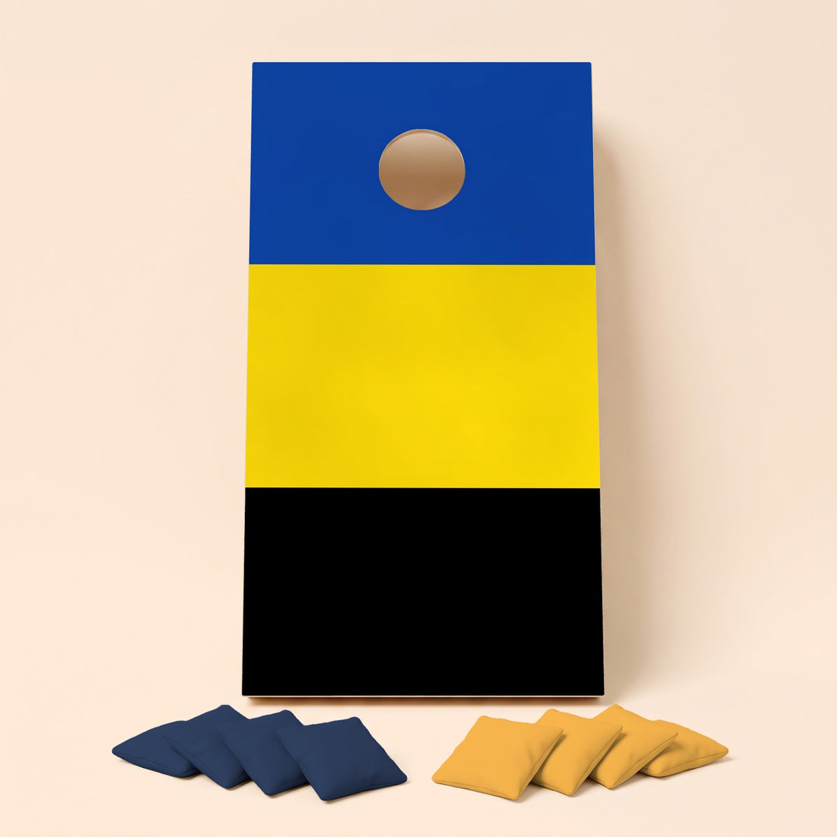 Cornholebord Gelderse vlag, los bord zonder zakjes
