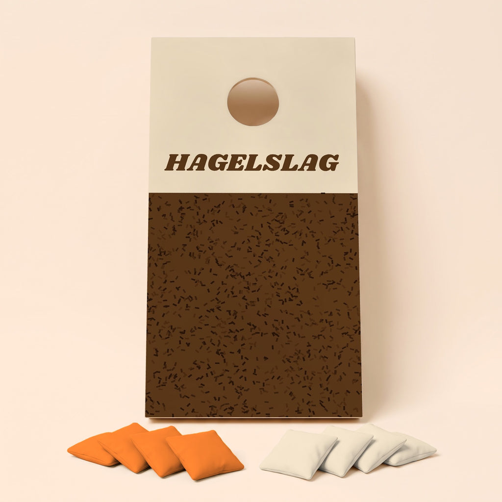 Cornholebord Hagelslag, los bord zonder zakjes