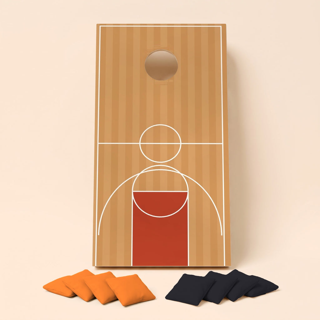 Cornholebord Basketbalveld, los bord zonder zakjes