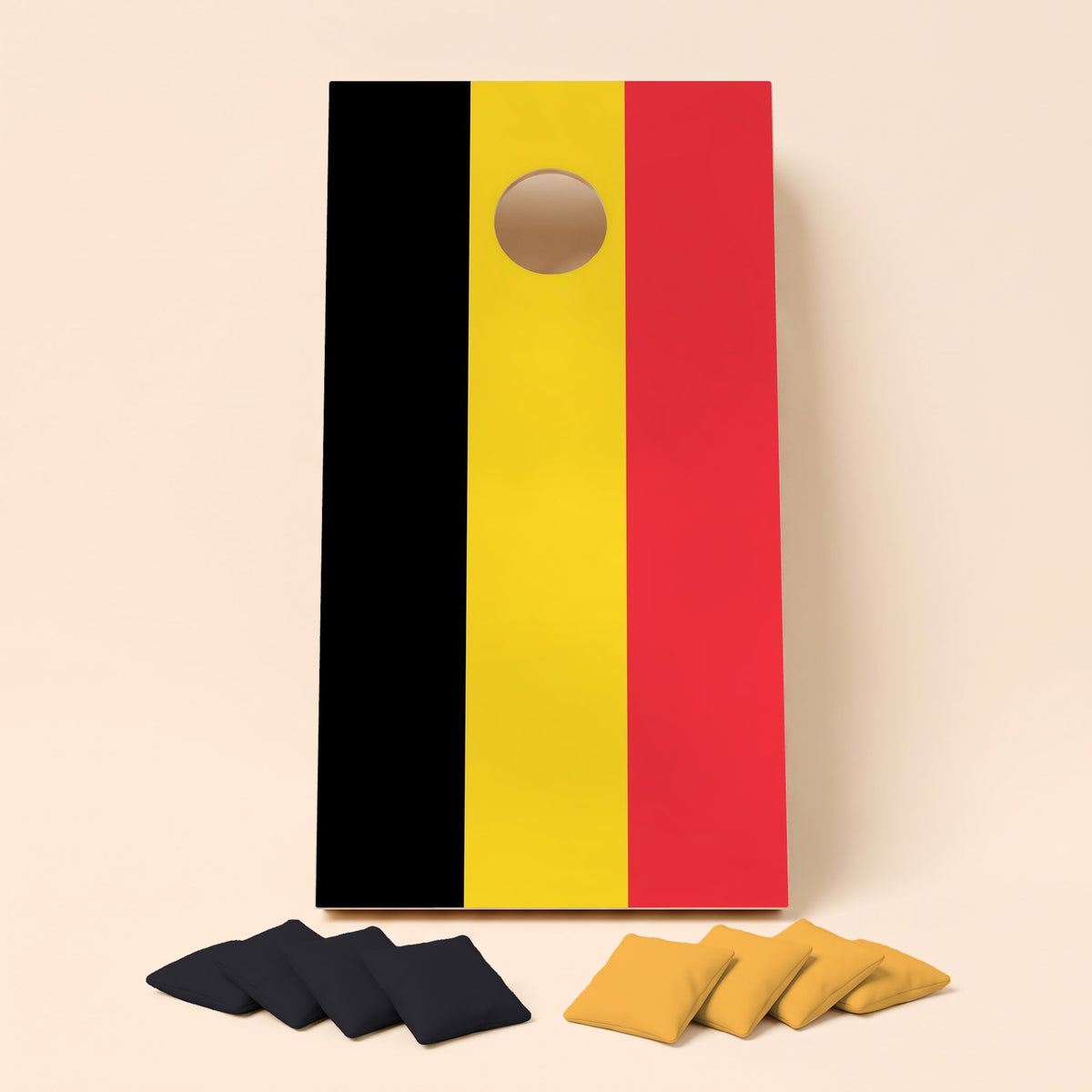 Cornholebord Belgische vlag, los bord zonder zakjes