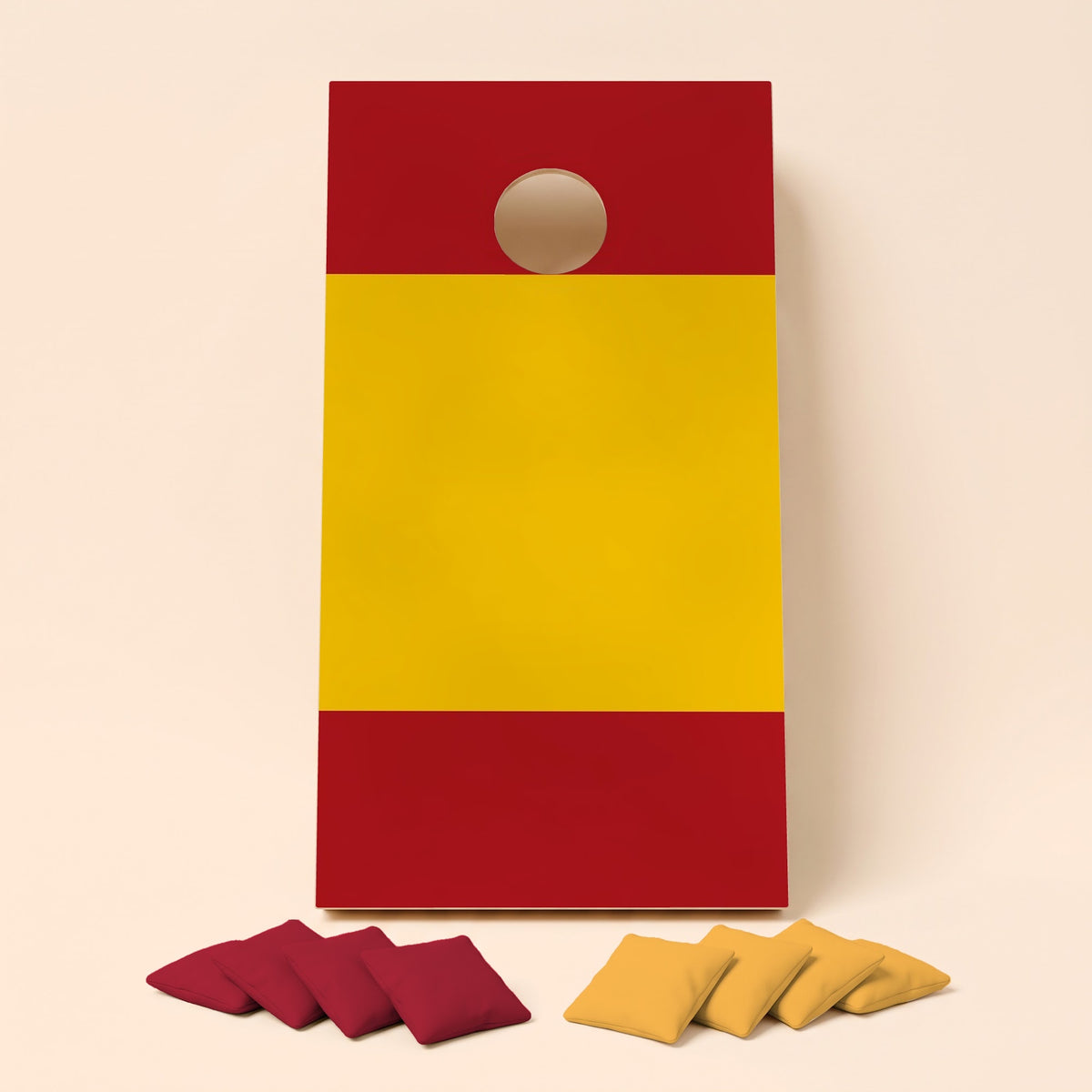 Cornholebord Spaanse vlag, los bord zonder zakjes