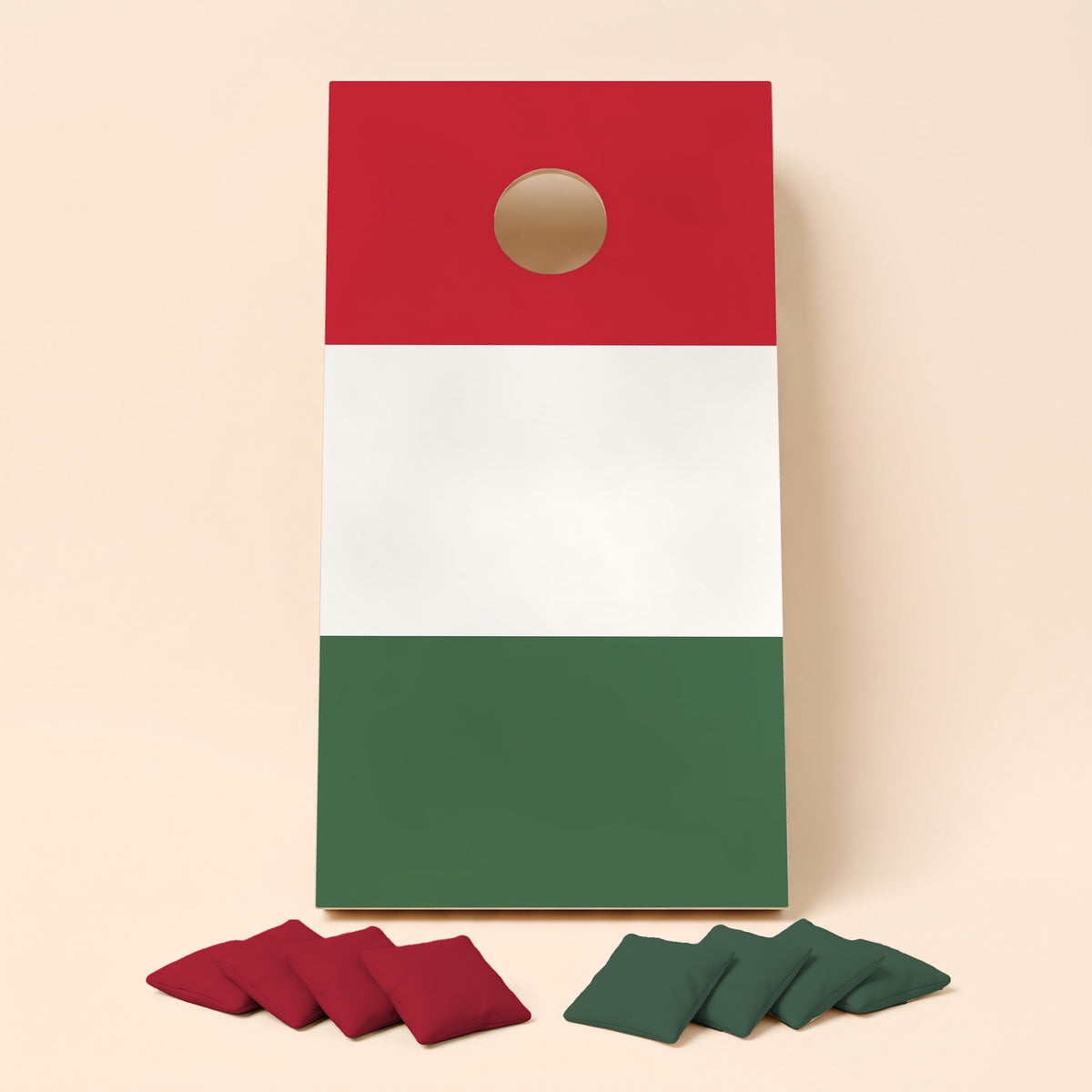Cornholebord Hongaarse vlag, los bord zonder zakjes