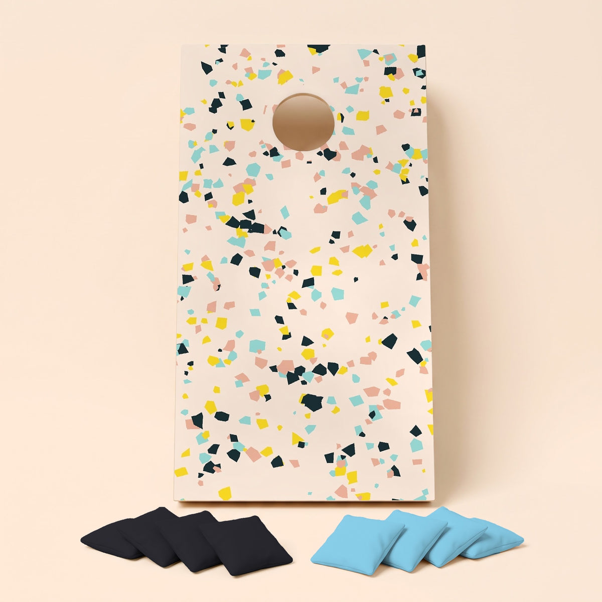 Cornholebord Terrazzo, los bord zonder zakjes