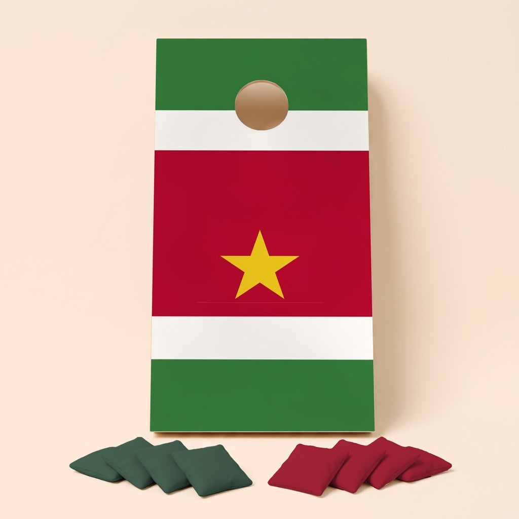 Cornholebord Surinaamse vlag, los bord zonder zakjes