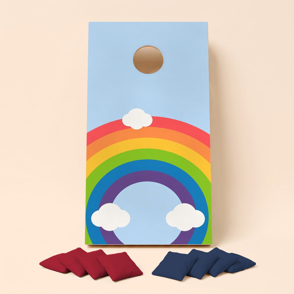 Cornholebord Regenboog, los bord zonder zakjes