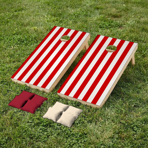 Cornholeset Clubkleuren rood-wit