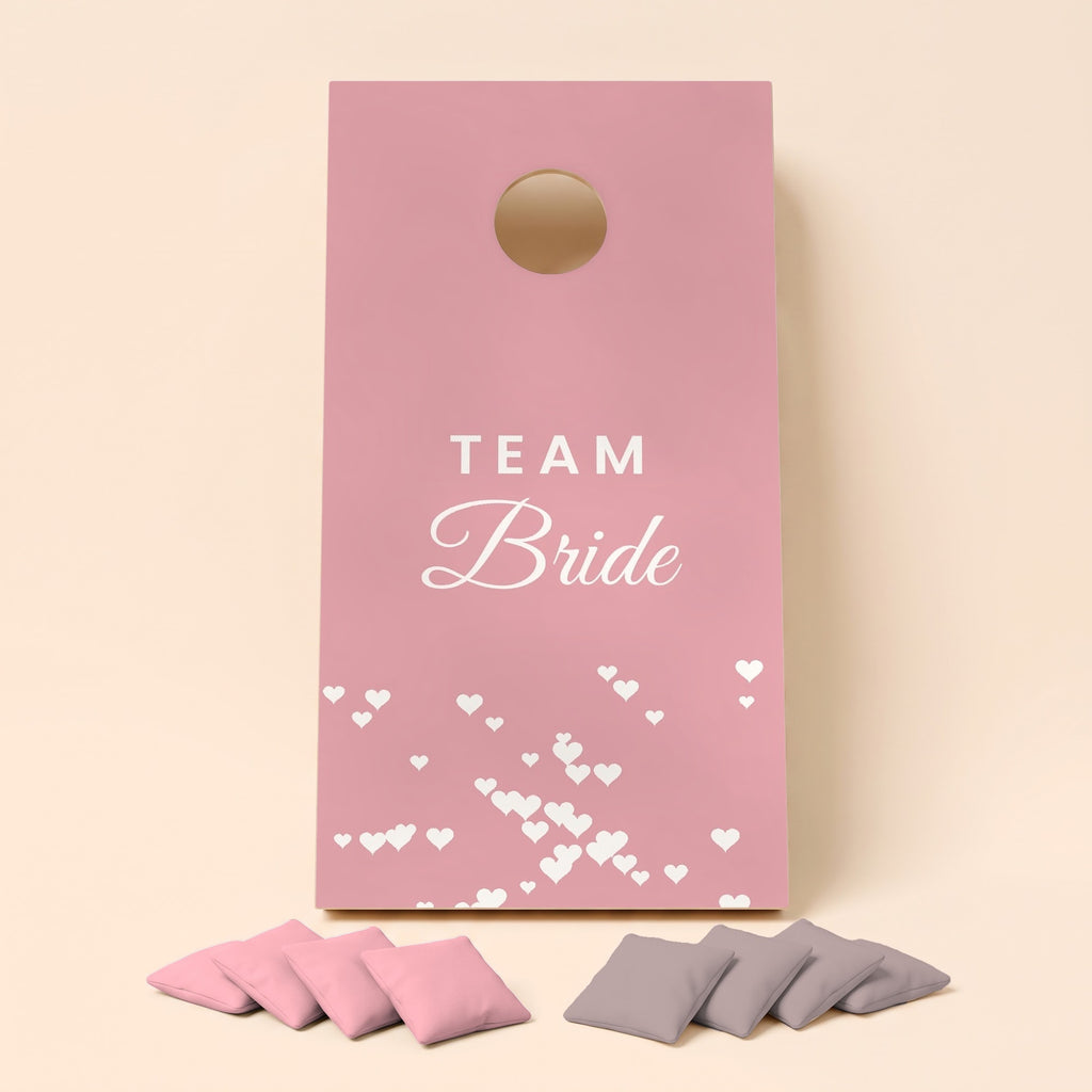 Cornholebord bruiloft Team Bride en Groom, los bord zonder zakjes
