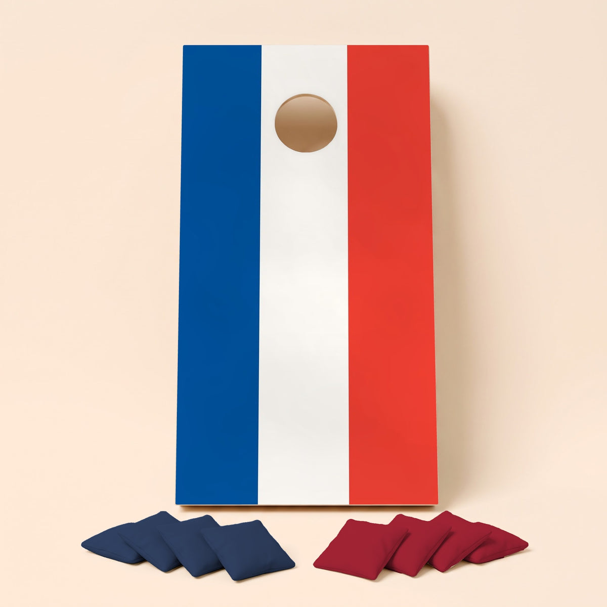 Cornholebord Franse vlag, los bord zonder zakjes