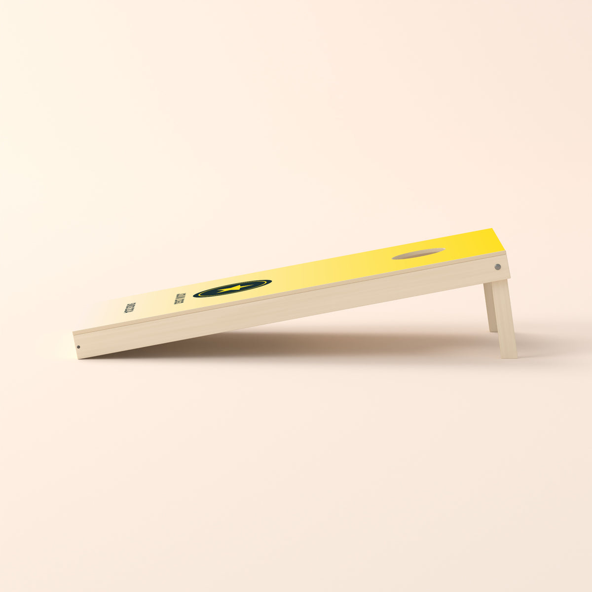 Cornholebord eigen logo Kleurverloop, zijaanzicht