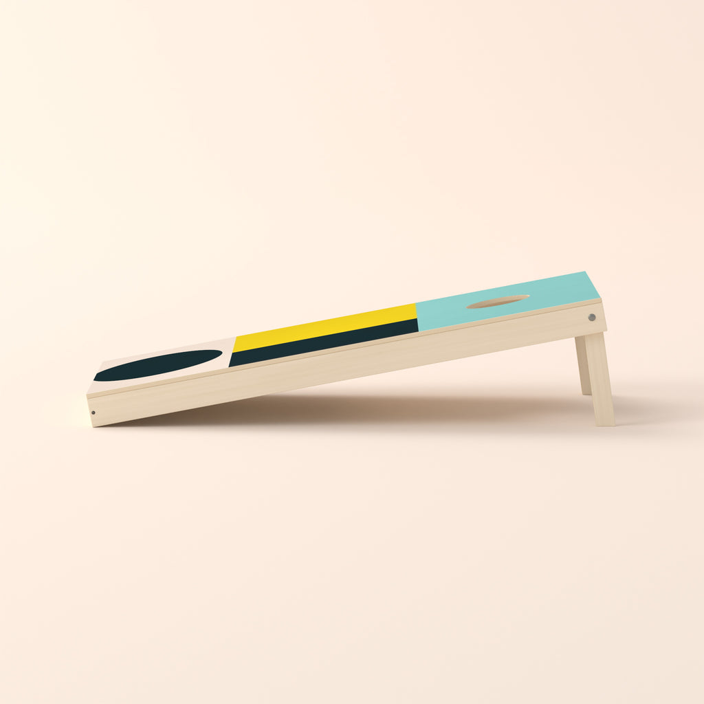 Cornholebord Colorblock, zijaanzicht