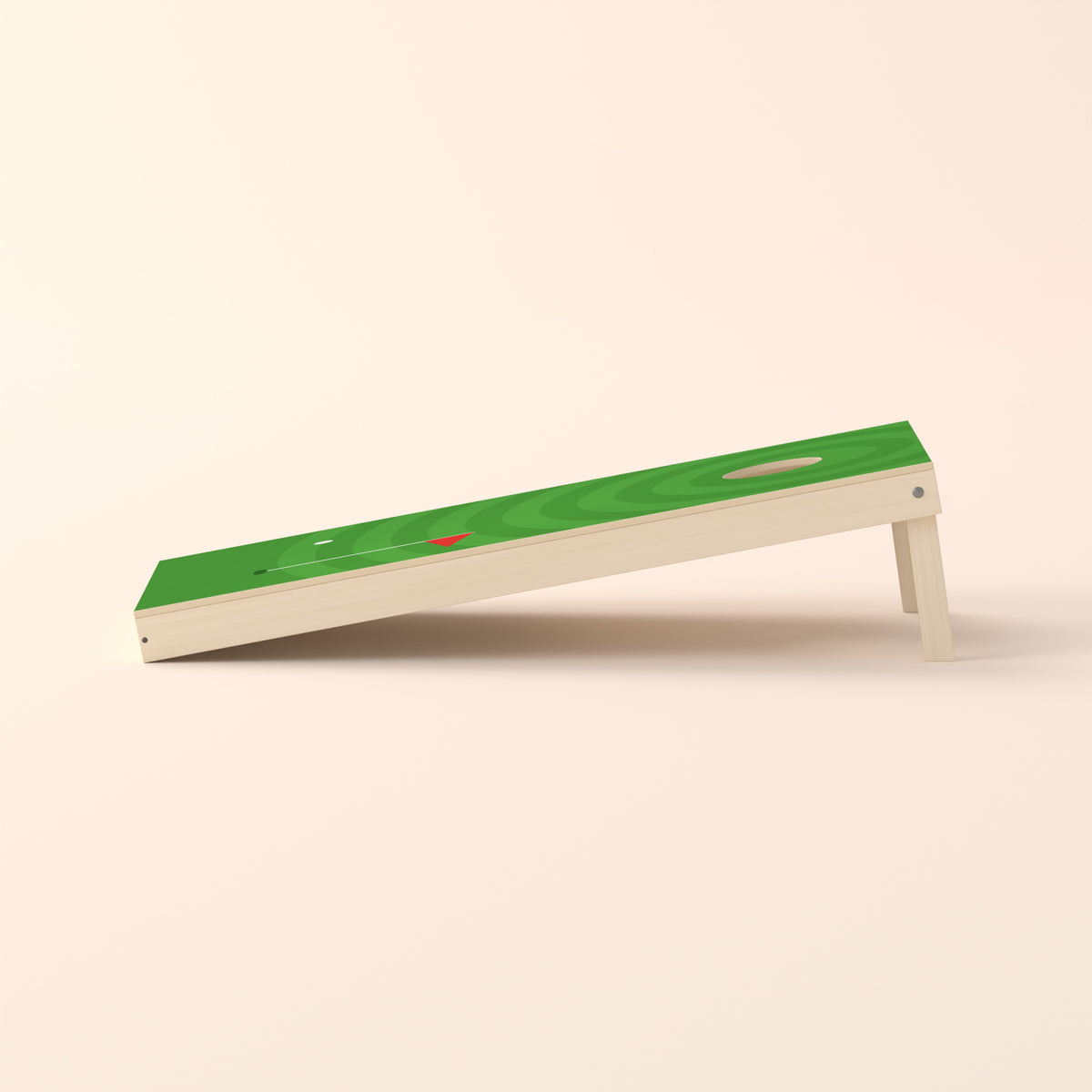 Cornholebord Golf green, zijaanzicht