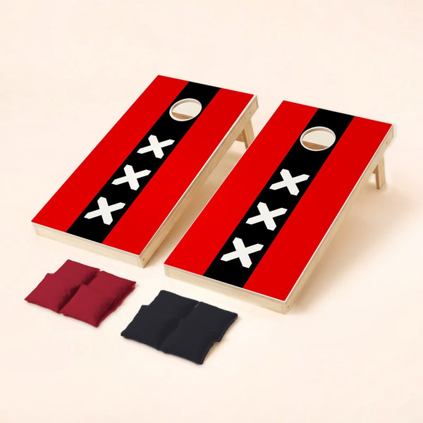 Cornholeset Amsterdamse vlag