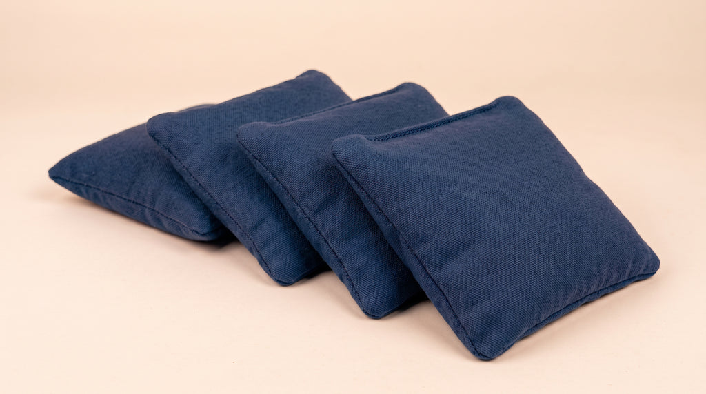 Cornhole zakjes blauw, set van 4