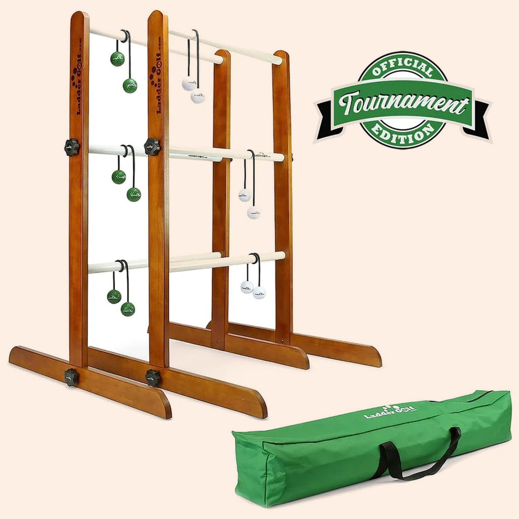 Laddergolf spelen in de tuin