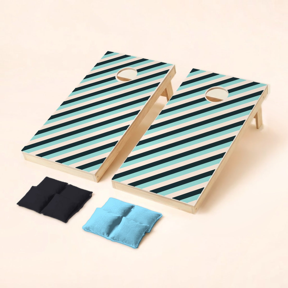 Cornholeset Diagonale strepen