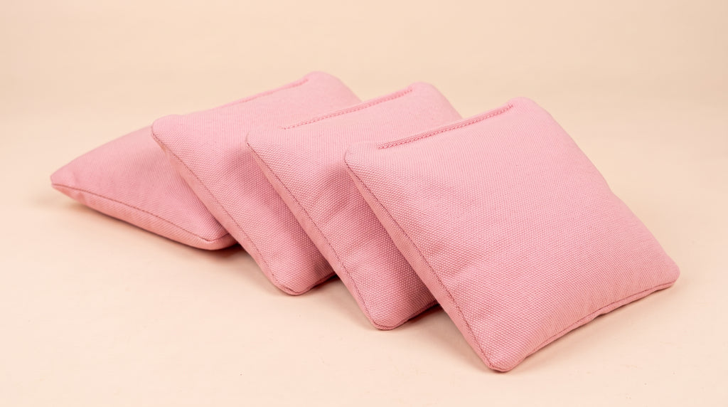 Cornhole zakjes roze, set van 4