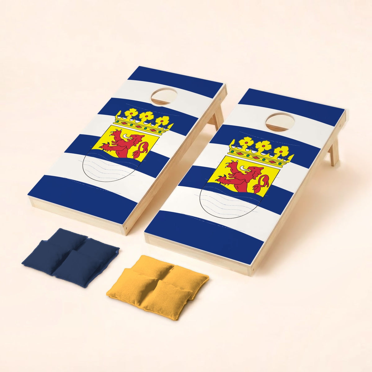 Cornholeset met Zeeuwse vlag