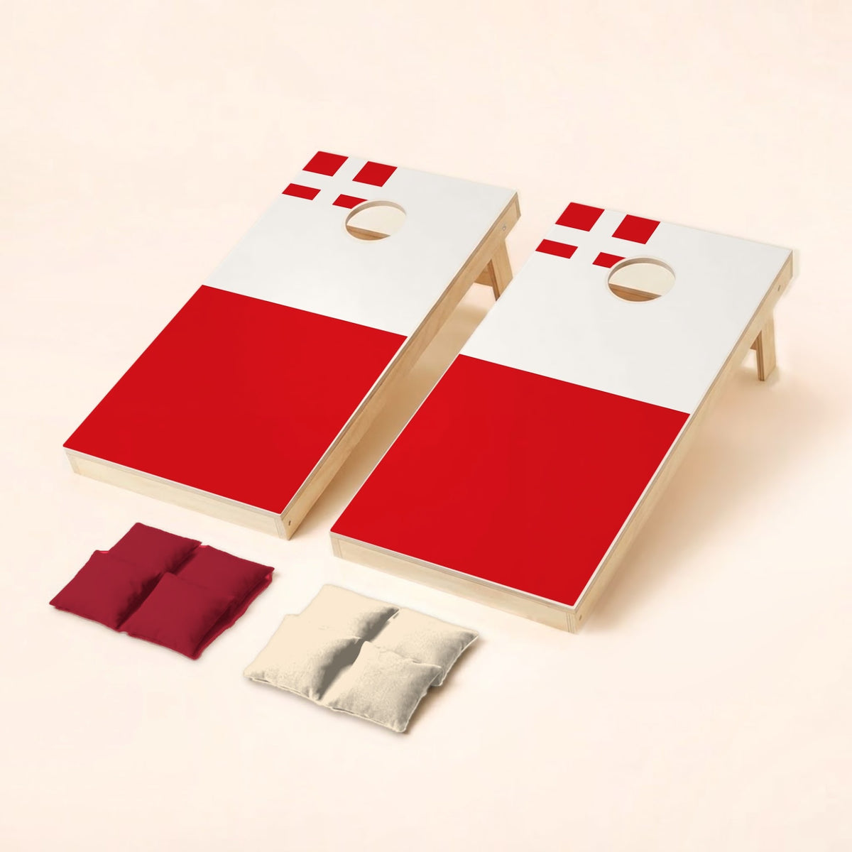 Cornholeset met Utrechtse vlag