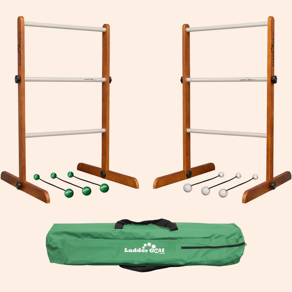 Laddergolf set met twee ladders en bolas