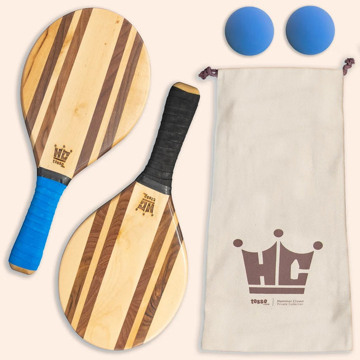 Frescobol Beach Paddle Set – Houten Strandspel voor 2 Spelers