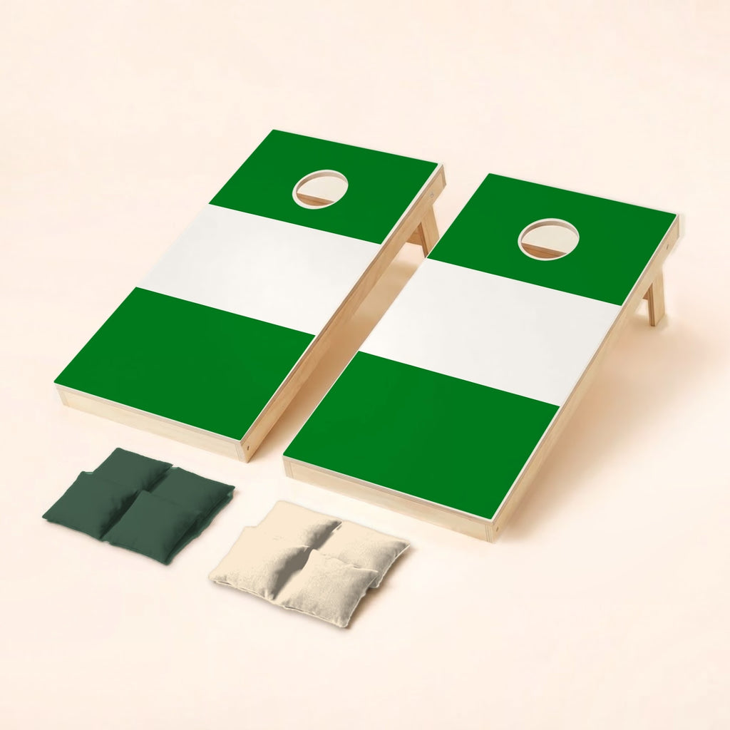 Cornholeset met vlag van Rotterdam