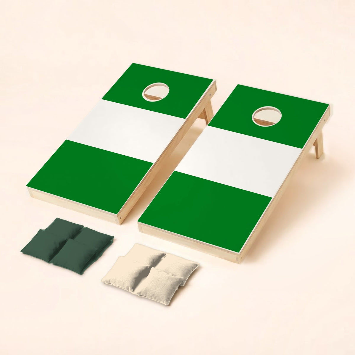Cornholeset met vlag van Rotterdam