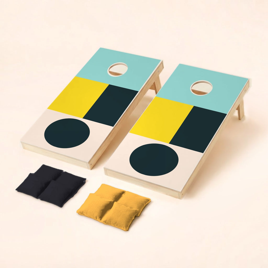 Cornholeset Colorblock