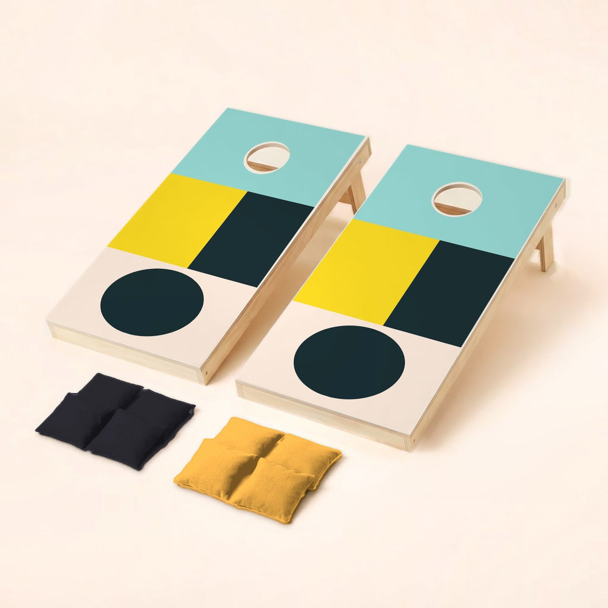 Cornholeset Colorblock
