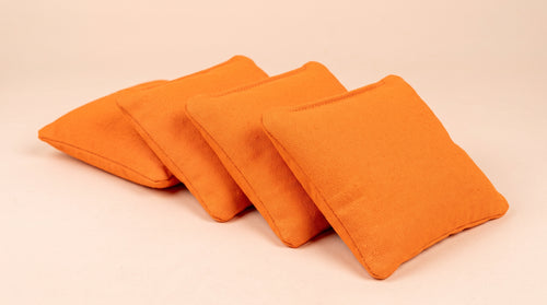 Cornhole zakjes oranje, set van 4